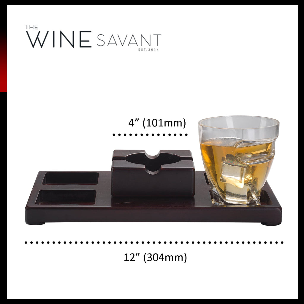 Cigar Holder Whiskey Glasses Premium Barware Gift Elegant Drinkware Collection
