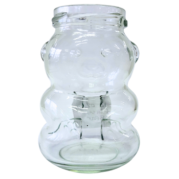 12 oz Glass Bear Honey Jar