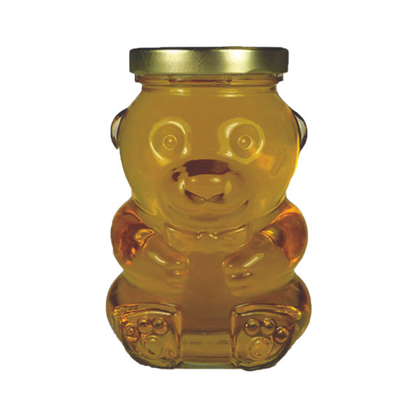 12 oz Glass Bear Honey Jar