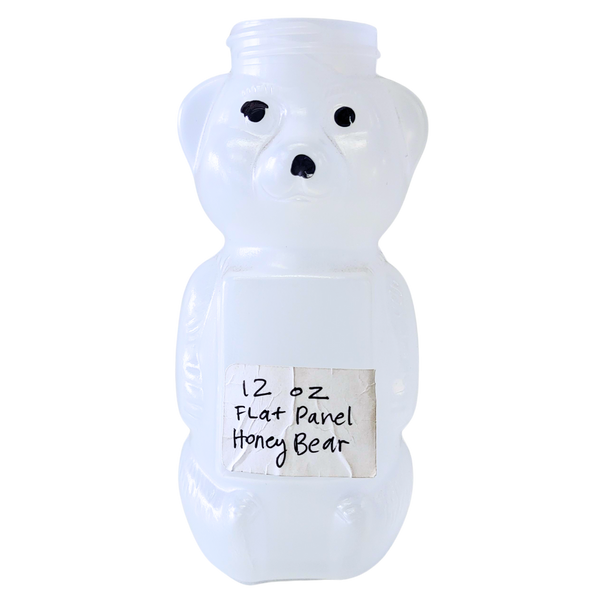 12 oz Plastic Flat Panel Honey Bears