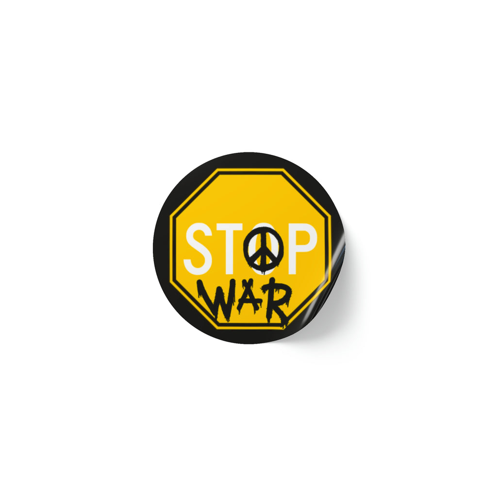 Stop War - Round Sticker Label Rolls