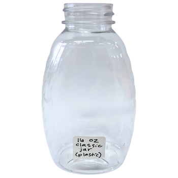 16 oz Plastic Classic Honey Jars
