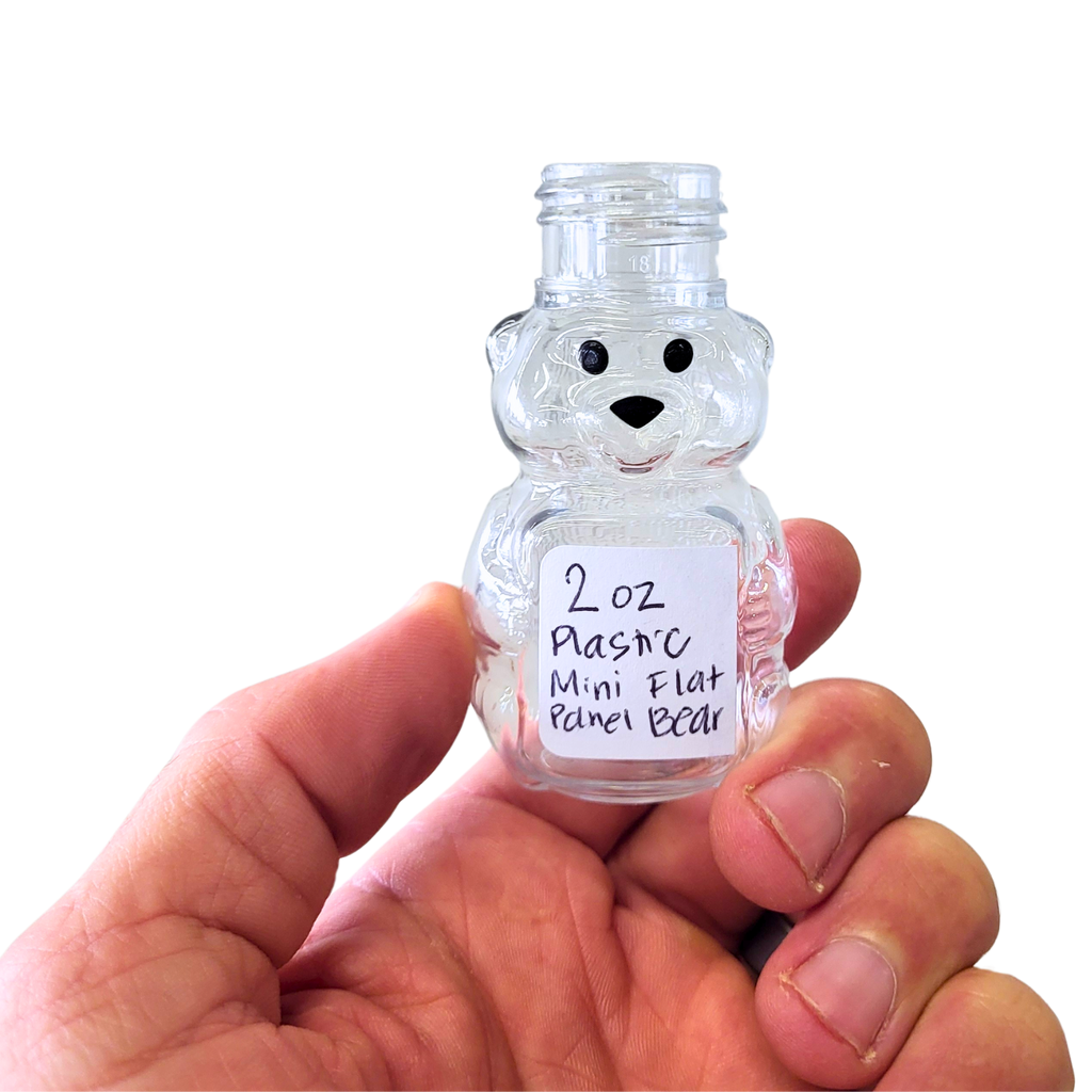2 oz Plastic Mini Flat Panel Honey Bears