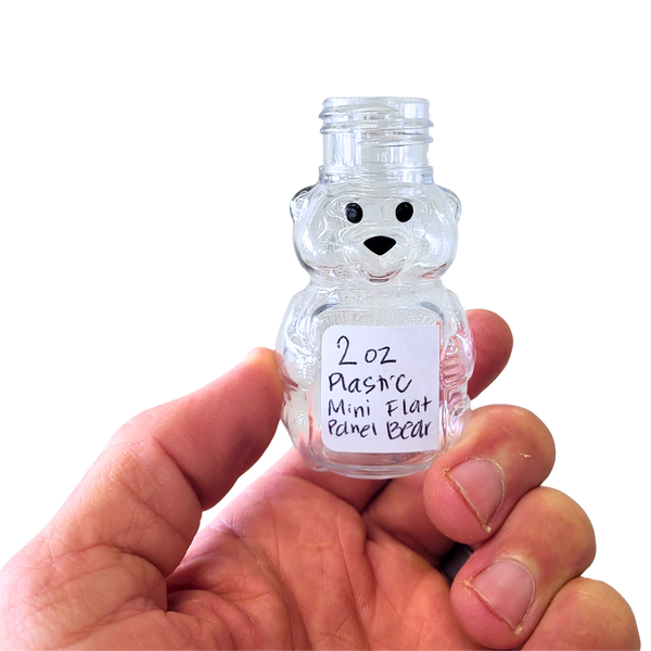 2 oz Plastic Mini Flat Panel Honey Bears