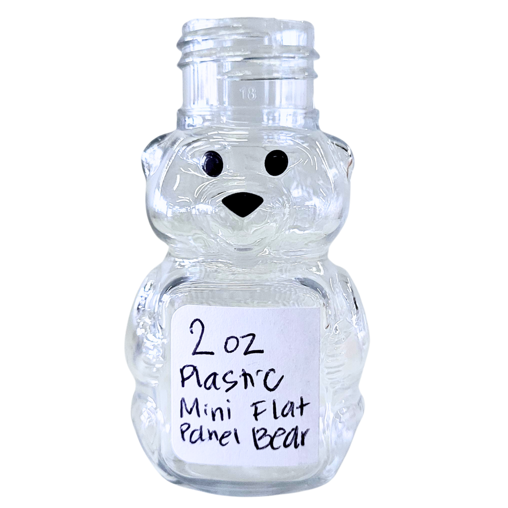 2 oz Plastic Mini Flat Panel Honey Bears