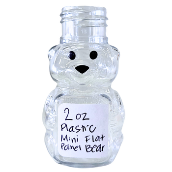 2 oz Plastic Mini Flat Panel Honey Bears