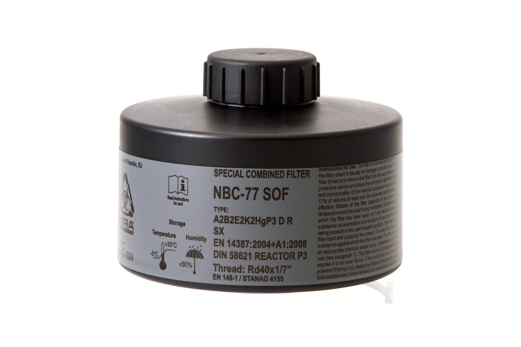 NBC-77 SOF 40mm NATO Filter For Gas Masks - CBRN Filter, 20 Year Shelf Life