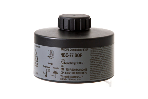 NBC-77 SOF 40mm NATO Filter For Gas Masks - CBRN Filter, 20 Year Shelf Life