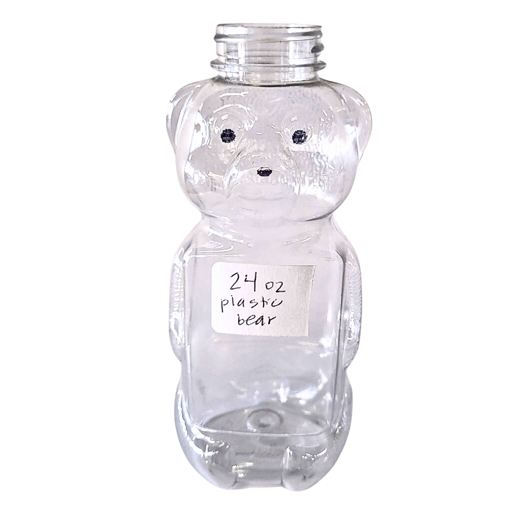 24 oz Plastic Flat Panel Honey Bears