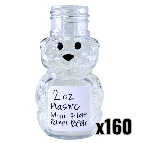 2 oz Plastic Mini Flat Panel Honey Bears