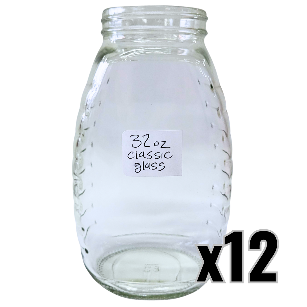 32 oz Glass Classic Honey Jars