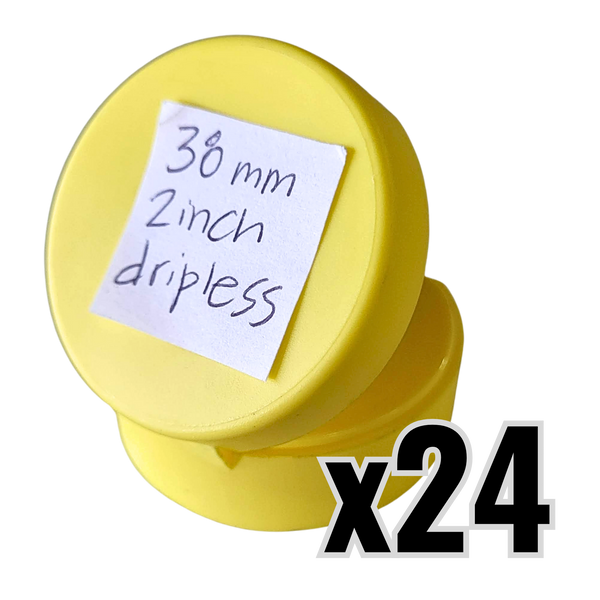 38mm 2-inch Inverted, Dripless Honey Jar Lids