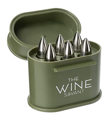 Whiskey Stones Ammunition Box Bullets Stainless Steel Set Of 6 1 75in Bullet Chillers The Wine Savan
