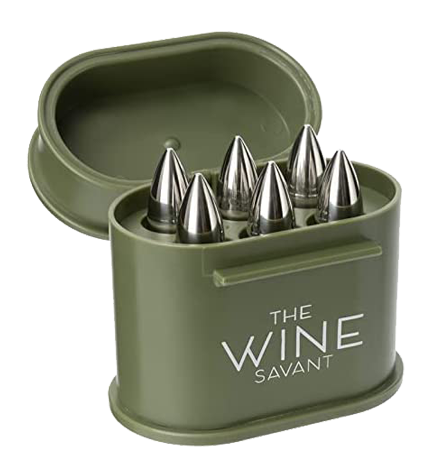 Whiskey Stones Ammunition Box Bullets Stainless Steel Set Of 6 1 75in Bullet Chillers The Wine Savan