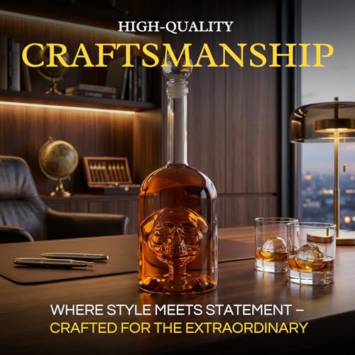 Skull Bottle Premium Barware Gift Elegant Drinkware Collection
