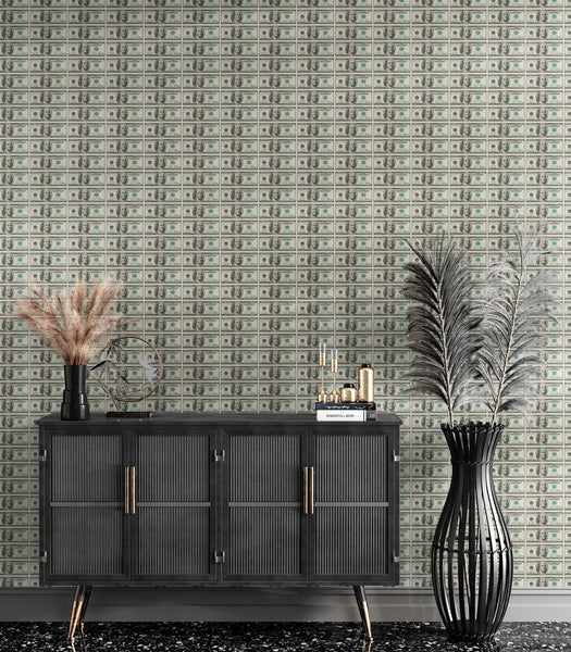100 Dollar Bill Wallpaper Mural. Cash Money Wall Mural. #6713