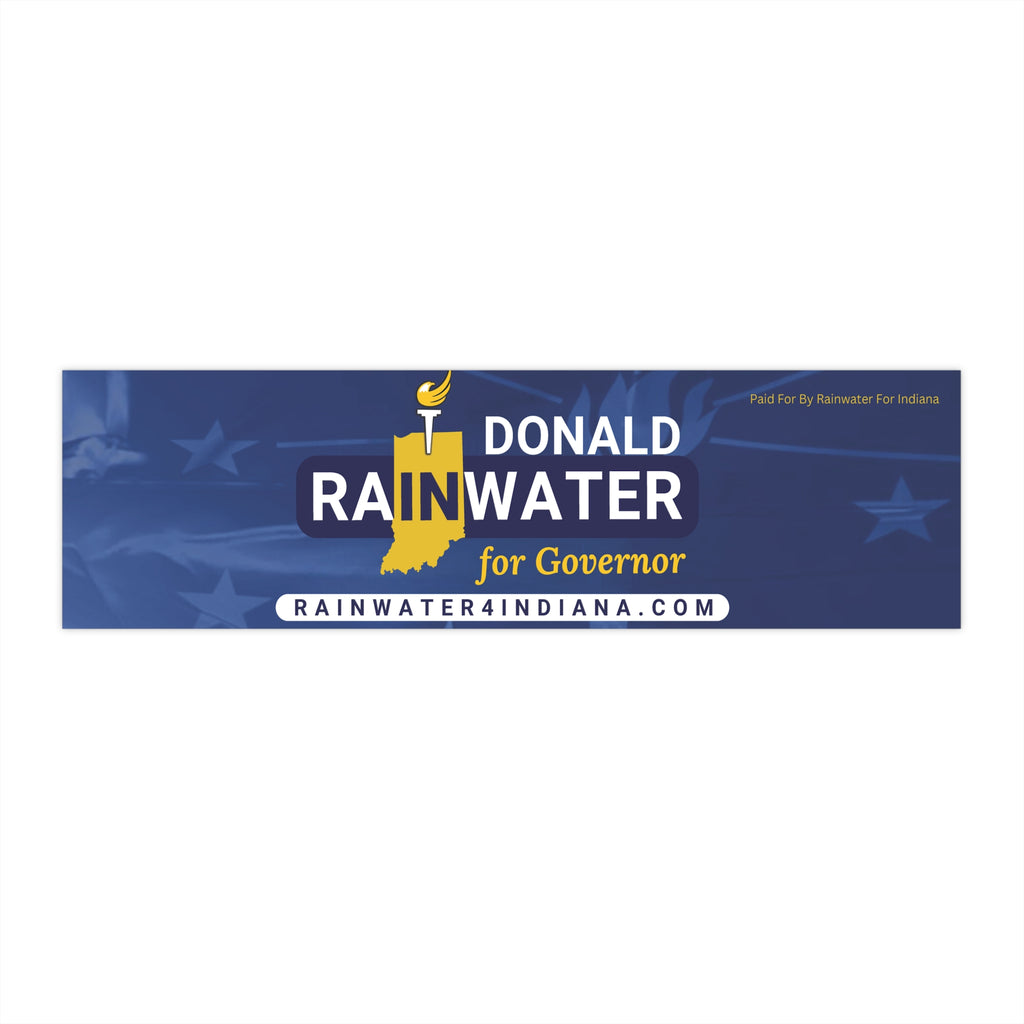 Donald Rainwater for Governor Bumper Sticker