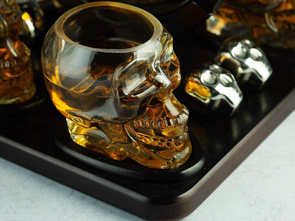 Large Skull Face Decanter Premium Barware Gift Elegant Drinkware Collection
