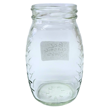 8 oz Glass Classic Honey Jar
