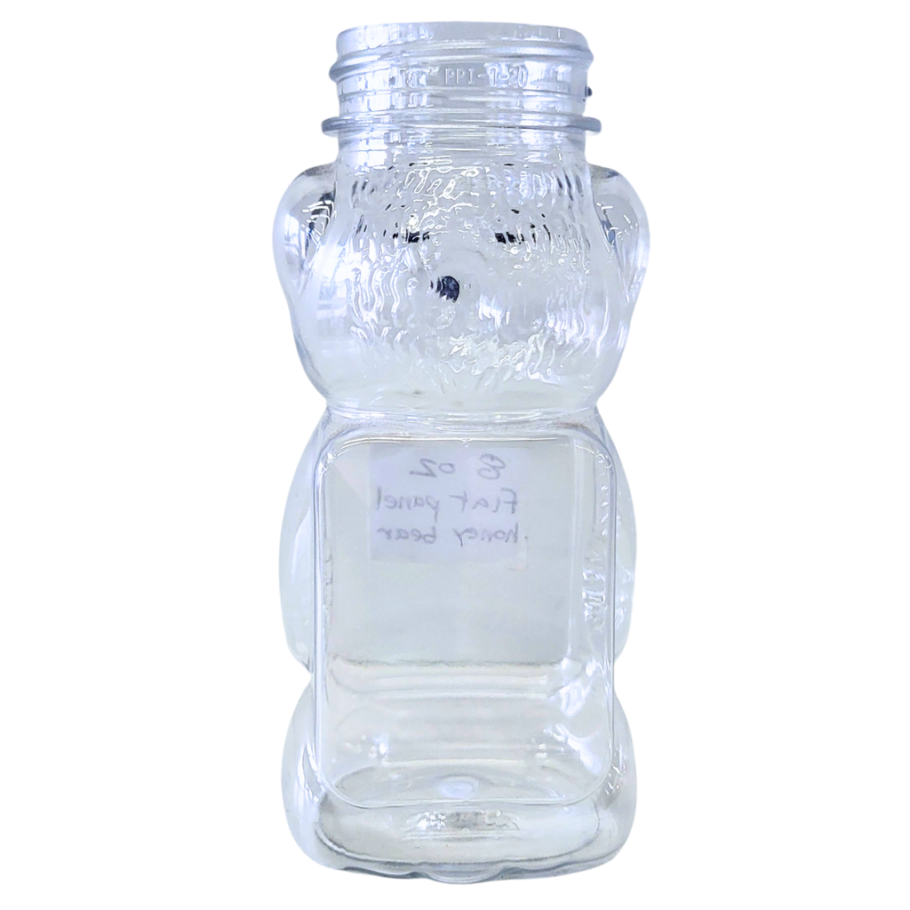 8 oz Plastic Flat Panel Honey Bears