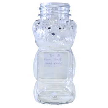 8 oz Plastic Flat Panel Honey Bears