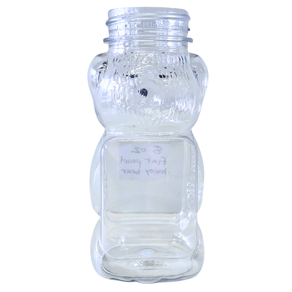 8 oz Plastic Flat Panel Honey Bears