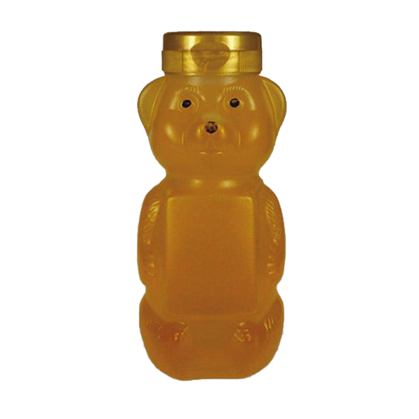 8 oz Plastic Flat Panel Honey Bears