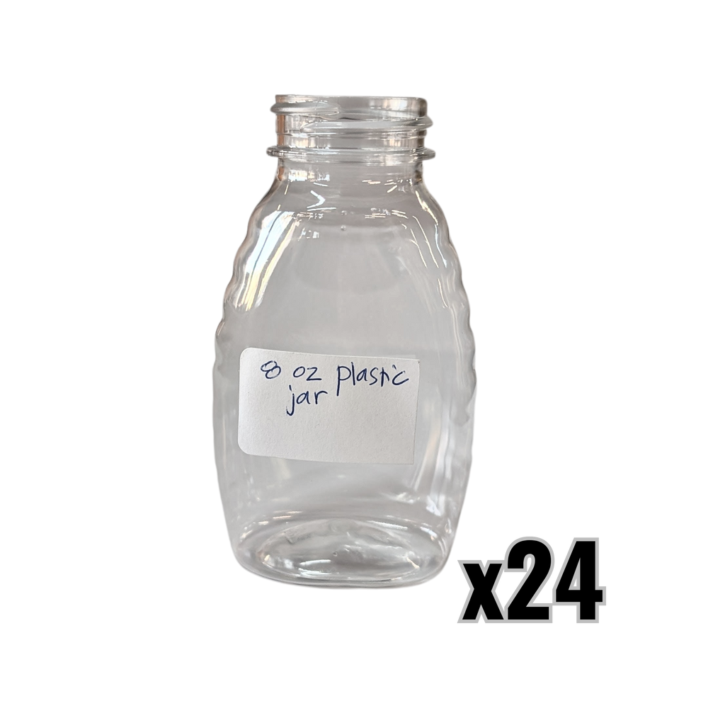 8 oz Plastic Classic Honey Jars