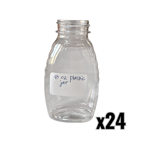 8 oz Plastic Classic Honey Jars