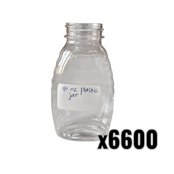 8 oz Plastic Classic Honey Jars