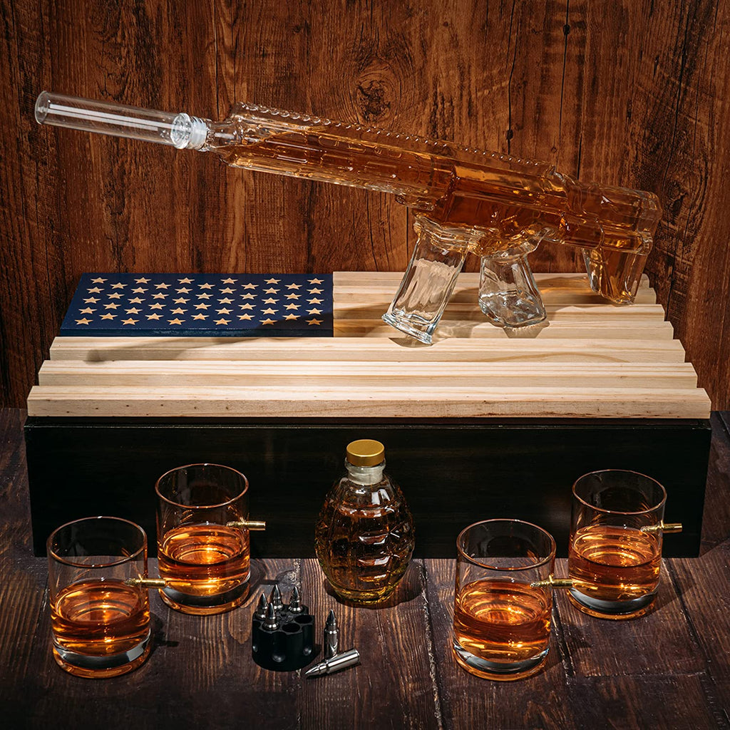 Ar15 Whiskey Decanter Gift Premium Barware Gift Elegant Drinkware Collection