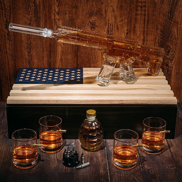 Ar15 Whiskey Decanter Gift Premium Barware Gift Elegant Drinkware Collection