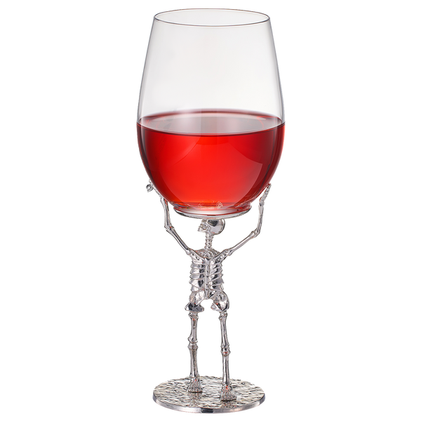 Stemmed Skeleton Wine Glass Single 19OZ Halloween Skeleton Glasses 10 H Goth Gifts Skeleton Gifts Sk