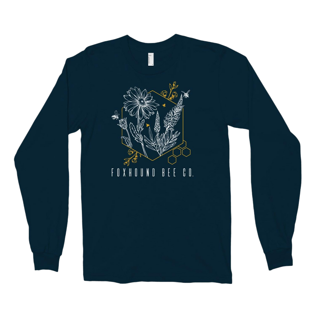 Abstract Flower Long Sleeve Tee Shirt