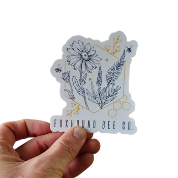 Abstract Flowers Vinyl Sticker