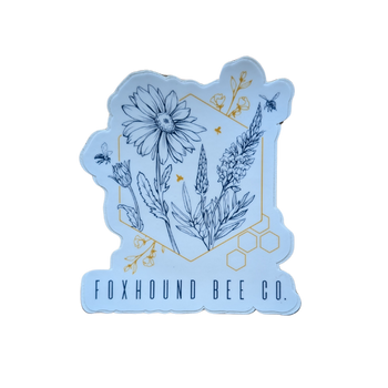 Abstract Flowers Vinyl Sticker