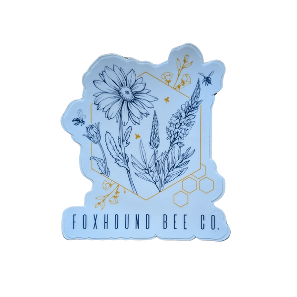 Abstract Flowers Vinyl Sticker