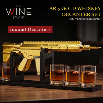 Gifts For Men Dad 1000 Ml Whiskey Decanter Set With 4 Glasses Unique Anniversary Bir