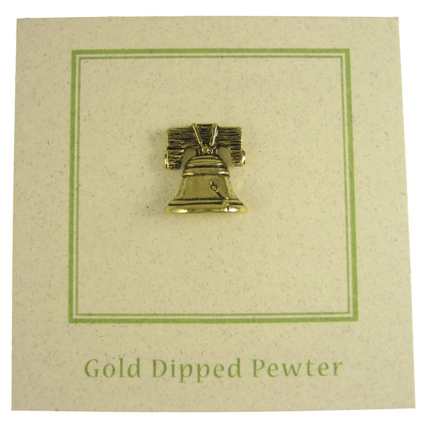 Liberty Bell Gold Lapel Pin