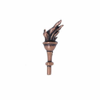 Torch Copper Lapel Pin