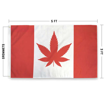 Canada Weed Flag