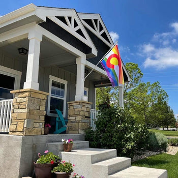 Rainbow Colorado LGBTQ+ Pride Flag