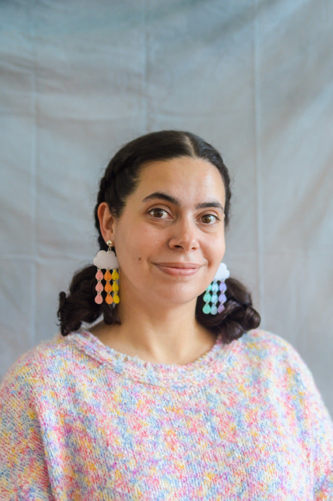 Pastel Rainbow Cloud Pride Earrings