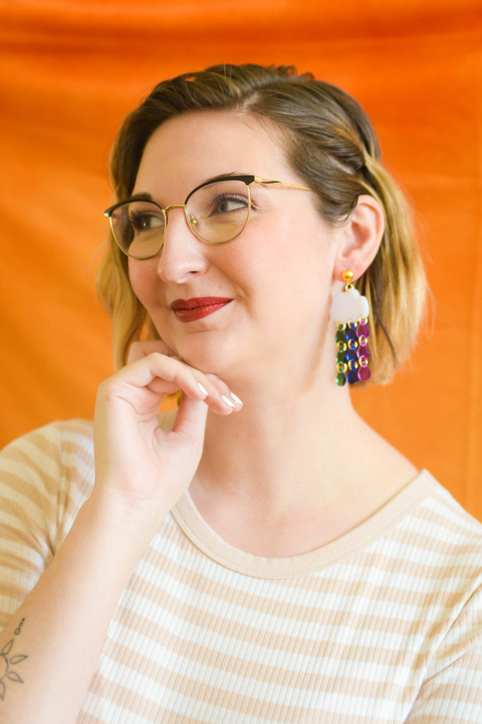 Translucent Pride Rainbow Earrings