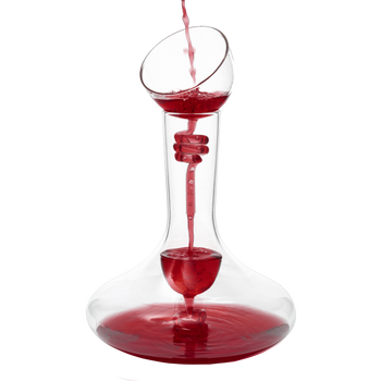 Wine Tower Decanting Aerator Set By 2 Aerating Parts Upper And Lower Aerators Piece