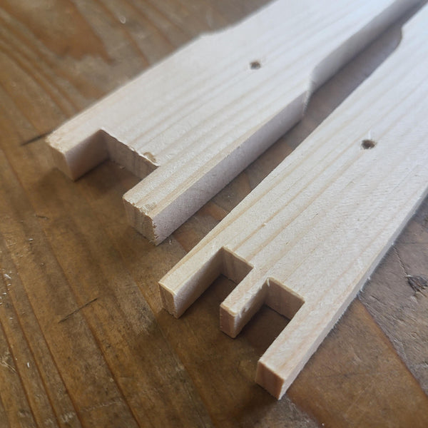 Deep 9 1/8 Inch Langstroth Frame, Wedged Top / Split Bottom with Holes