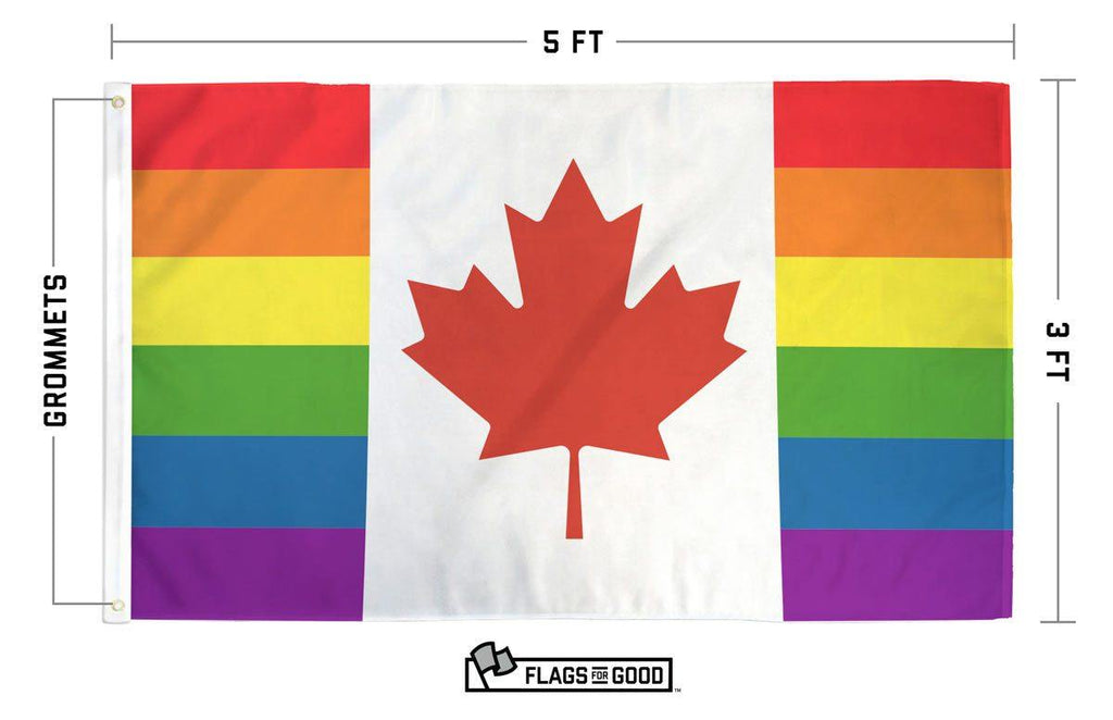 Canada Rainbow Flag