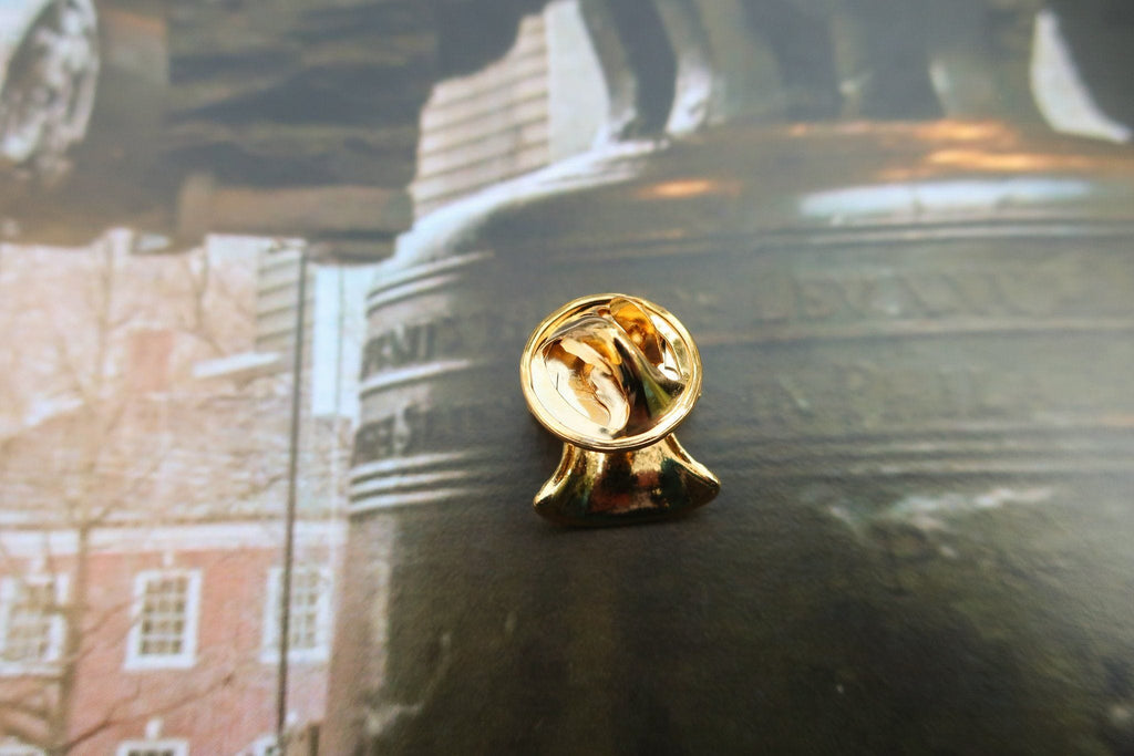 Liberty Bell Gold Lapel Pin