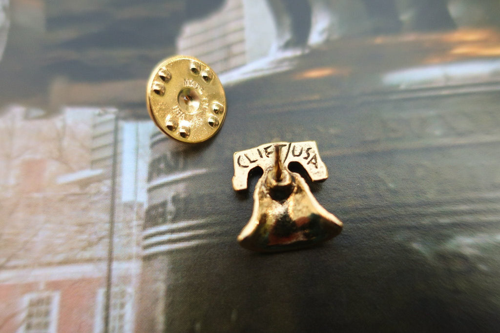 Liberty Bell Gold Lapel Pin