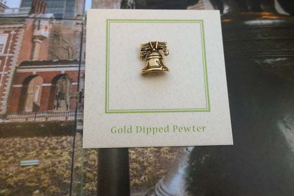 Liberty Bell Gold Lapel Pin